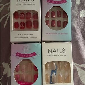 Natural 2 Minute Manicure Set - 4 sets